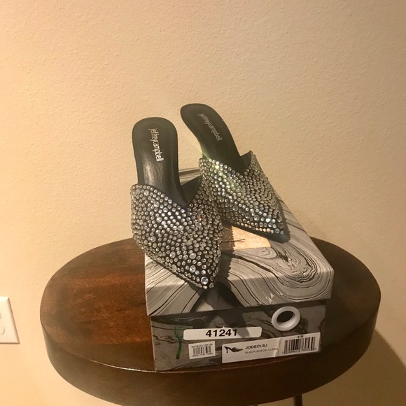 New Jeffrey Campbell Rhinestone Jodeci Clog - Picture 4 of 6